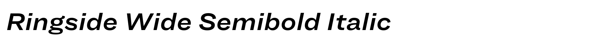 Ringside Wide Semibold Italic image